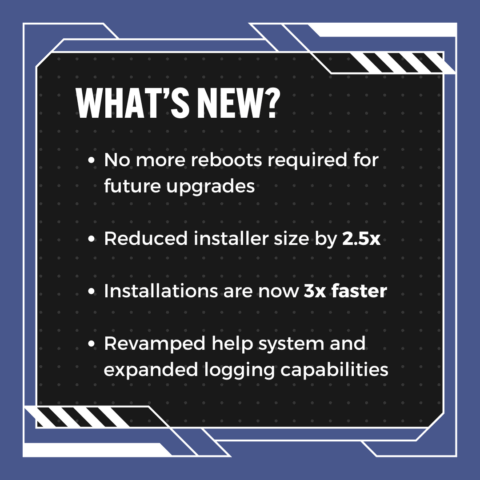 Graphic outlining the benefits Cloudpaging Player 9.5. release brings to customers.